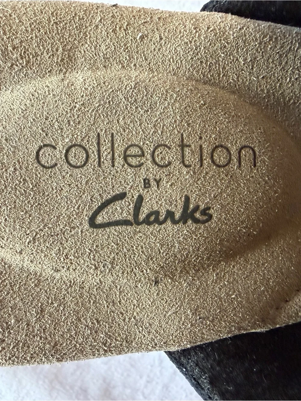 Clarks Black Cork Wedge Slingback Sandals Sz 8 Soft Leather Comfy